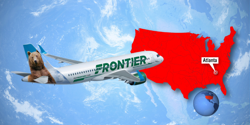 Frontier Airlines está iniciando nuevas rutas desde Atlanta